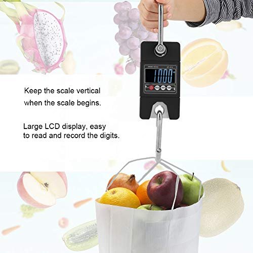 OKJHFD Electronic Scale Digital,150kg/100g Digital LCD Scale Handheld Luggage Weight Scale, Portable Scale with Hook - Image 5