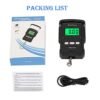 YYGJ, Rechargeable Lugagge Scale Portable Electronic Hook Scale Digital Hanging Bag Luggage Weight Scale Fishing Scale with Measuring Tape 165Lb Black - Image 7