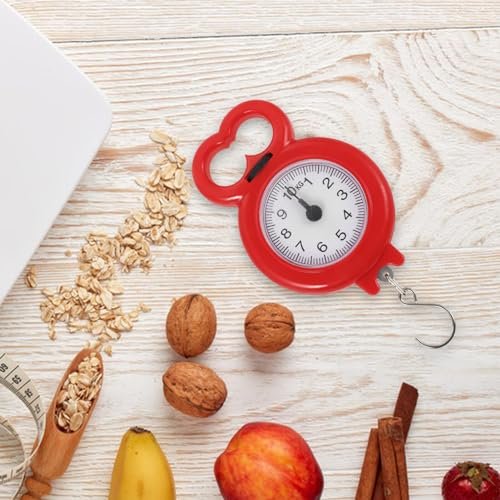 Portable Hand Scale Portable Luggage Scale Portable Scale Travel Luggage Scale Baggage Weight Scale Fish Weighing Scale Hanging Scales Luggage Weight Scale Portable Iron Red - Image 4