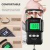 NUTRI FIT Luggage Weight Scale Fish Weighing Scales Digital Handheld Suitcase Weigher with Hook, 165lb/75kg with Measuring Tape for Travel, Fishing, Gifts - Image 7