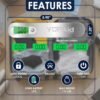 Travel Companion: Premium Digital Luggage Scale with LCD Backlit Display | One-Button Unit Conversion, Max 110 lb (50 kg) Capacity, Hook or Strap Options - Travel Made Easy! - Image 4