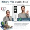 travel inspira Luggage Scale Battery-free, Portable Handheld Digital Suitcase Scale for Travelling, 110lbs/50kg - Image 2