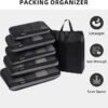 BAGAIL Digital Luggage Scale and 6 Set Ultralight Compression Packing Cubes - Image 7
