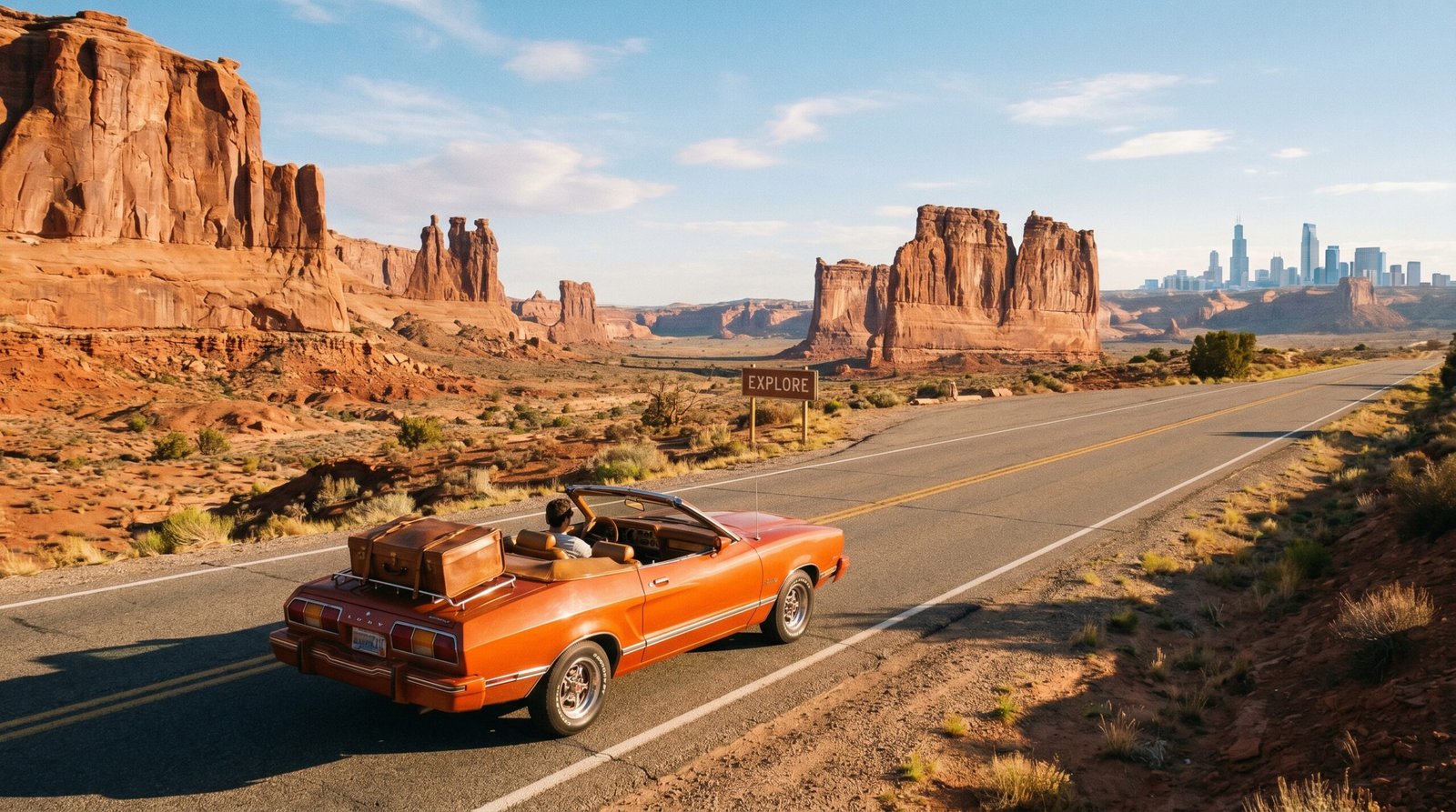 American Travel Destinations Panorama