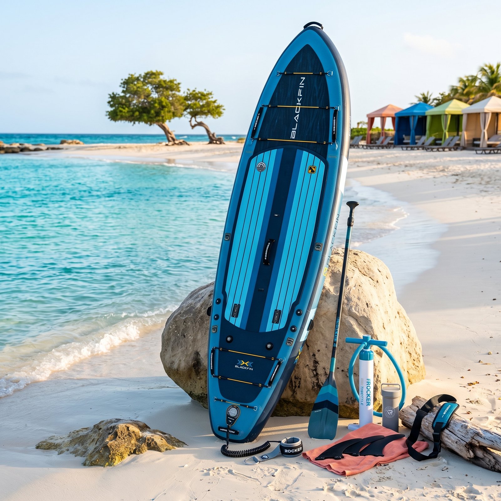 iROCKER Blackfin Model X 7.0 Inflatable Stand Up Paddle Board Premium SUP