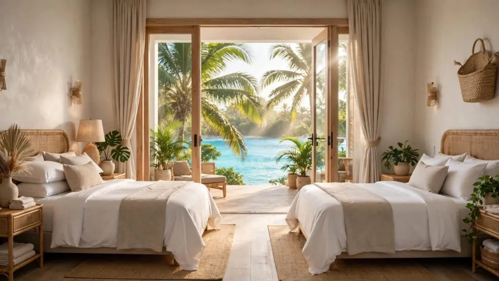 Caribbean resort connecting rooms